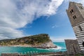 Palmaria Island and Church of Porto Venere Royalty Free Stock Photo