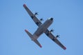 C-130 Hercules Flying Around Palmdale, California Royalty Free Stock Photo