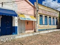 Palmeiras, Brazil - Jan 07, 2024: Colorful houses at Palmeiras in Vale do Capao in Chapada Diamantina, Bahia, Brazil Royalty Free Stock Photo