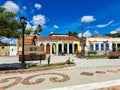 Palmeiras, Brazil - Jan 07, 2024: Colorful houses at Palmeiras in Vale do Capao in Chapada Diamantina, Bahia, Brazil Royalty Free Stock Photo