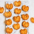 Palmier, Elephant Ear Cookies Royalty Free Stock Photo