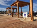 Palmilla Beach Cabanas in San Jose del Cabo, Cabo San Lucas Royalty Free Stock Photo