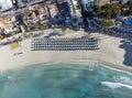 Palmira beach aerial top view, beach in Paguera, Mallorca