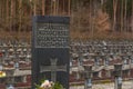 Tombs in the Cemetery in Palmiry, Poland