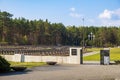 Palmiry, Poland - Panoramic view of the Palmiry war cemetery - historic memorial for the World War II victims of Warsaw and