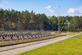 Palmiry, Poland - Panoramic view of the Palmiry war cemetery - historic memorial for the World War II victims of Warsaw and