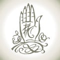 Palmistry magic hand