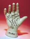 Palmistry, palm reading, Chiromancy or Cheirology Royalty Free Stock Photo