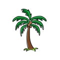 Palmtree logo iocn vector isolated