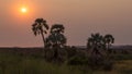 Sunset in Palwag lodge in Damaraland, Namibia