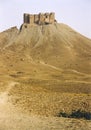 Palmyra desert ruins arab fort syria Royalty Free Stock Photo