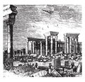 Palmyra, vintage illustration