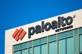 Palo Alto Networks sign and logo Royalty Free Stock Photo