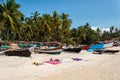 Palolem Beach, South Goa, India Royalty Free Stock Photo