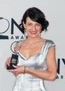 Paloma Young Displays Her 2012 Tony Award in New York City Royalty Free Stock Photo