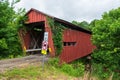 Palos Covered Bridge in Athens County, Ohio Royalty Free Stock Photo