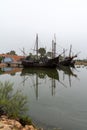 The three historic ships of the voyage of Christopher Columbus to America