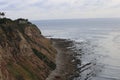 Palos Verdes Cliffs during June Gloom. Royalty Free Stock Photo