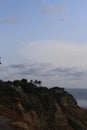 Palos Verdes Cliffs during June Gloom. Royalty Free Stock Photo