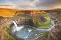 Palouse Falls in Washington, USA at sunset Royalty Free Stock Photo