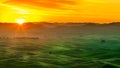 Palouse hills in sunrise Royalty Free Stock Photo