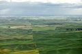 An overhead view of the Palouse valley in Washington Royalty Free Stock Photo