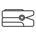 Palpitating check equipment icon outline vector. Person sick