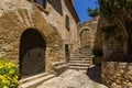 Pals medieval town in Catalonia, Spain