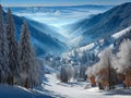Paltinis ski resort in Romania Royalty Free Stock Photo
