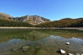 Palu lake in autumn - Mountains of Valmalenco, Valtellina, Italy Royalty Free Stock Photo