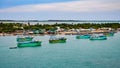 Fishing vessels in Pamban beach, Rameshwaram, Tamilnadu, India Royalty Free Stock Photo