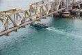 Pamban Bridge is a railway bridge which connects the town of Rameswaram on Pamban Island to mainland India. Opened on 24 February