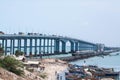 Pamban bridge in tamilnadu india