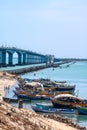 Pamban bridge in tamilnadu india
