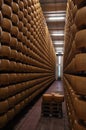 Parmigiano Reggiano cheese factory in Italy