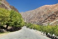 Pamir highway or pamirskij trakt mountains Tajikistan