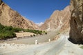 Pamir highway Panj river and Pamir mountains