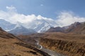 Pamir Mountain Range and Pik Lenin, Kyrgyzstan Royalty Free Stock Photo