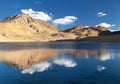 Pamir mountains mirroring in lake Royalty Free Stock Photo