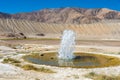 Geyser at Tajik National Park in Gorno-Badakhshan, Tajikistan. Royalty Free Stock Photo