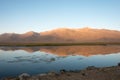 Morning Landscape of Bulunkul Lake in Gorno-Badakhshan, Tajikistan. Royalty Free Stock Photo