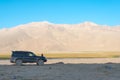 Morning Landscape of Bulunkul Lake in Gorno-Badakhshan, Tajikistan. Royalty Free Stock Photo