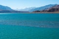 Yashilkul Lake in Gorno-Badakhshan, Tajikistan. It is located in the World Heritage Royalty Free Stock Photo