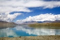The Pamirs of clouds and lakes. Royalty Free Stock Photo