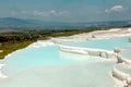 Pammukale, The travertines of calcium. Turkish resort, the unique thermal water rich in calcium. Royalty Free Stock Photo