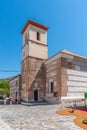 PAMPANEIRA, SPAIN, JUNE 22, 2019: Church at village Pampaneira i Royalty Free Stock Photo