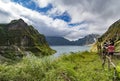 Pinatubo volcano crater, Philippines Royalty Free Stock Photo