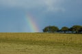 Pampas countryside with rainbow, La Pampa Royalty Free Stock Photo