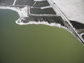 Pampas lagoon, aerial view