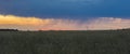 Pampas storm landscape